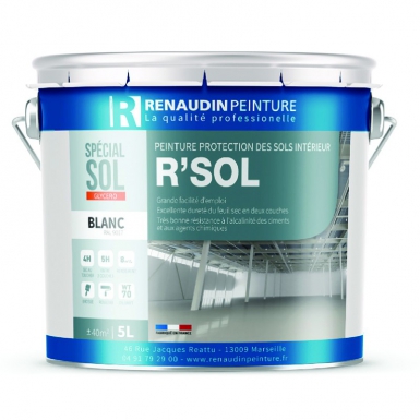 R'Sol Floor Paint for Inside Cement Piso Protection - Gray - 5 L. Materiais de construção que fazem a diferença. Angola-Materiais.shop, sua escolha inteligente.
