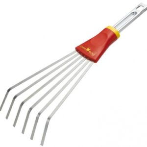 Pequena vassoura de grama LDM Multi -Star - 6 dentes planos - 12 cm de trabalho de trabalho - aço galvanizado e envernizado. Ferramentas profissionais para resultados excepcionais. Angola-Materiais.shop.