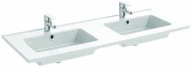 Double Ola Double Vachery 121 cm - Peso: 23 kg - dim.: 465x145x1210 mm - cor branca brilhante. Cada clique, um passo mais perto do seu projeto perfeito. Angola-Materiais.shop.