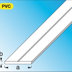 Prato de PVC (rígido) branco Dim. AXB: 29.5x3.0 mm LG. 1 m. Precisão, durabilidade e eficiência na Angola-Materiais.shop.