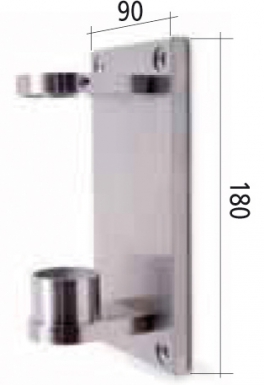 Fixação de aço inoxidável Tubo de platina Ø 42,4 mm 90x180 mm. Qualidade garantida em cada produto na Angola-Materiais.shop. Construa o futuro com os melhores materiais do mercado.