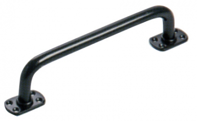Draga à direita "Modelo pequeno" Ø 20 mm LG 180 mm End. Verniz preto. Construindo Angola, um material de cada vez. Angola-Materiais.shop.