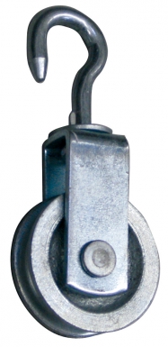 Polia de giro Ø 40 mm de moldura de aço de gancho 8,0 mm garganta redonda. Materiais de construção que fazem a diferença. Angola-Materiais.shop, sua escolha inteligente.