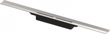 Perfil do chuveiro TECEDRAINPROFIL - 1000 mm x largura interna 55 mm - aço inoxidável escovado. Construindo Angola, um material de cada vez. Angola-Materiais.shop.