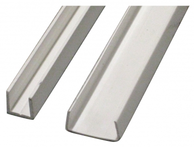 Perfil de PVC rígido U 19x10 mm lg. 2,75 m de cor branca. Angola-Materiais.shop: Tecnologia, qualidade e inovação em materiais de construção.