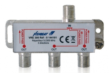 Distribuidores padrão "VRE 300" 3 saídas - Perdas de passagem 10 dB. Simplifique seus projetos de construção com Angola-Materiais.shop. Temos tudo o que você precisa, entregue na sua porta.