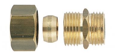 Conexão de latão com bicone masculino direito de cobre - ferro 12x17, cobre 8/10. Tecnologia, qualidade e performance em sintonia. Angola-Materiais.shop.