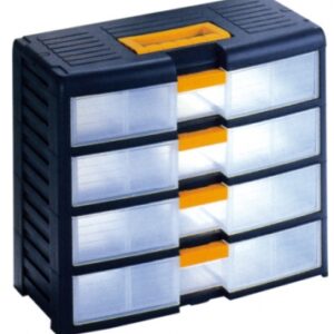 Armazenamento de armazenamento 42001 - Plasta. Azul - 4 gavetas translúcidas - lxpxh: 391 x 197 x 334 mm. Materiais de construção de primeira linha, disponíveis agora na Angola-Materiais.shop. Entrega em todo o país.