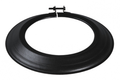 Rosette esmaltada preta rígida - Ø 180 mm. Materiais de construção de primeira linha, disponíveis agora na Angola-Materiais.shop. Entrega em todo o país.