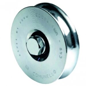 Roda redonda da garganta Ø 100 x W 21 1 rolo. Força de aço armada de zinco 220 kg. Sua construção, nossa missão. Angola-Materiais.shop entrega em todo o país.