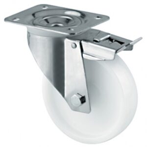 Roul. Pivô. Bloco duplo. FICAR EM PÉ. Com platina 105x85 mm Ø 100 mm Epxh 36x128 mm Ch. 200 kg. Cada clique, um passo mais perto do seu projeto perfeito. Angola-Materiais.shop.