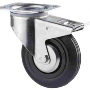 Roul. Pivô. Bloco duplo. FICAR EM PÉ. Com platina 137x105 mm Ø 160 mm Epxh 40x200 mm Ch. 135 kg. Máxima qualidade, mínimo esforço. Angola-Materiais.shop simplifica suas compras de materiais de construção.
