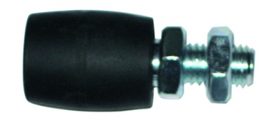 Rolo goma preta para parafusar Ø 32 mm eixo de aço. Entrega rápida e confiável em todas as cidades de Angola. Angola-Materiais.shop, a sua solução completa para materiais de construção.