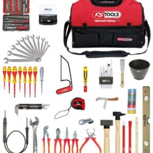 Saco de manutenção de eletricista inteligente 138 Ferramentas: Calling and Electrician Knife - Sawmill - 250g River Hammer e 1000g Mason's Mason - Pointerolle e Chisel de Mason. Conectando profissionais a soluções de construção de elite. Angola-Materiais.shop.