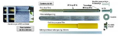 Bolsa de 2 Fix Store parafuso Ø 14 x 250 mm Ø broca completa 16 mm / oco 20 mm ISO Máximo 100/110 mm. Materiais de elite para construtores de sucesso. Angola-Materiais.shop.