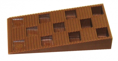 Sache de 6 cantos de marcha 90x45x15 mm marrom. Máxima qualidade, mínimo esforço. Angola-Materiais.shop simplifica suas compras de materiais de construção.