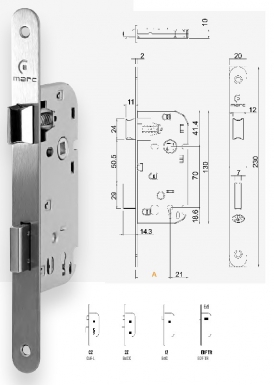 Lock de Mortiser EDF (6x9) Eixo reversível 40 BR 230x20 Crente de cabeça em branco. Na Angola-Materiais.shop, trazemos-lhe ferramentas industriais e hardware premium. Compre connosco para soluções duráveis e eficientes.