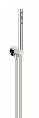 SD004B01Q SHOW DOMCREO: Saída de água de parede - Roseta redonda Ø 50 mm - Suporte de chuveiro redondo fixo - Flexível 150 mm. Construção moderna, materiais de vanguarda. Angola-Materiais.shop.
