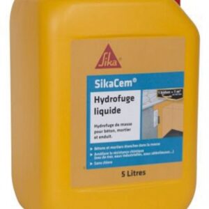 Sikacem - Massa líquida à prova d'água para concreto - líquido branco - 5 L. Entrega rápida e confiável em todas as cidades de Angola. Angola-Materiais.shop, a sua solução completa para materiais de construção.
