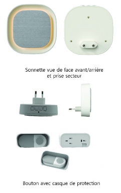 Sino sem fio 200 m com iluminação LED. Angola-Materiais.shop: Onde profissionais da construção encontram as melhores ferramentas e materiais.