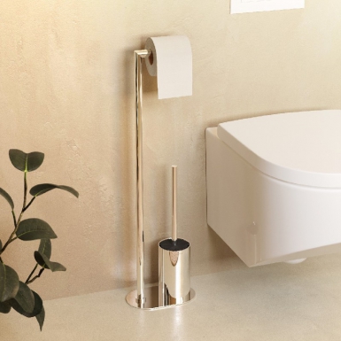 Flush -Roll Self -Supporting Support Roller - Arquiteto S+ Coleção - acabamento cromado. Soluções completas para construção, reforma e manutenção. Angola-Materiais.shop entrega em todas as províncias.