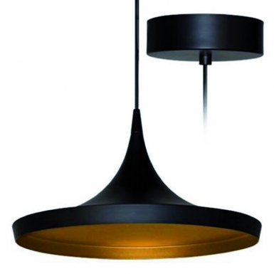 Suspensão decorativa de alumínio "Sharp" LED 24W 3000 ° K 1875 LM IP20 CL.II Black Golden. Qualidade que você pode ver, confiança que você sente. Angola-Materiais.shop.