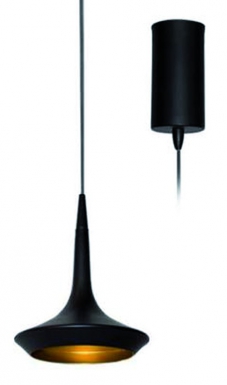 Suspensão de alumínio decorativa "Wing" LED 8W 3000 ° K 600 LM IP20 CL.II Black Golden. Descubra a excelência em materiais de construção. Angola-Materiais.shop, sua referência em hardware e ferramentas.