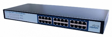 Switch Rackable 10/100/1000 24 RJ45 portas femininas. Transforme seus projetos de construção com Angola-Materiais.shop - o melhor em hardware e materiais industriais.