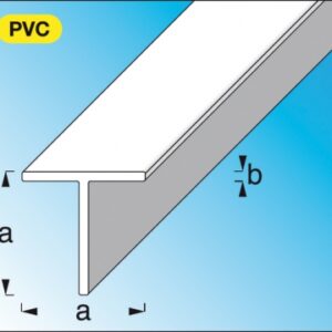 T PVC quadrado (rígido) homem branco. AXB: 19.5X1,5 mm LG. 1 m. Entrega rápida e confiável em todas as cidades de Angola. Angola-Materiais.shop, a sua solução completa para materiais de construção.