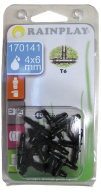 Tees de 4x6 mm - Blister 10 peças. Profissionais da construção escolhem Angola-Materiais.shop. Porque a qualidade faz a diferença.