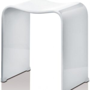 Banco do chuveiro - DW80 - Acrílico - 46 x 40 x 30 cm - branco. Materiais de construção de primeira linha, disponíveis agora na Angola-Materiais.shop. Entrega em todo o país.