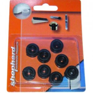 Tachas de assento de borracha preta Ø 20 mm bolha 6 p. Materiais de construção que fazem a diferença. Angola-Materiais.shop, sua escolha inteligente.