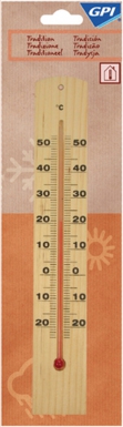 Termômetro clássico de madeira clássica pm dim. Álcool de 140x30 mm. Materiais que inspiram, construções que impressionam. Angola-Materiais.shop.