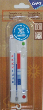 Termômetro de freezer branco Degel Dim. Álcool de 172x40 mm. Construa com inteligência, construa com Angola-Materiais.shop.