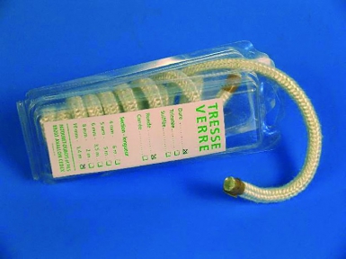 Trança de vidro adequada tricotada no caso - espessura 5 mm - comprimento 6,0 m. Inovação que constrói futuros. Angola-Materiais.shop.