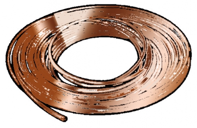 Tubo de cobre isolado - Ø 12x14 - Gaine aprox. 18 - Crown. 25 m (código m/l). A revolução dos materiais de construção está aqui. Angola-Materiais.shop.