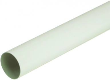 Tubo de Downhill de PVC branco Ø 100 mm LG. 4 m a ser montado. Sua obra, nossos materiais. Angola-Materiais.shop, parceiro da construção angolana.