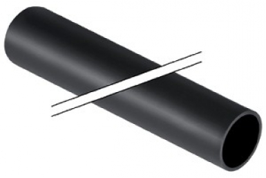 PE - tubo longo. 1 m - Ø 45 mm. Materiais de construção de primeira linha, disponíveis agora na Angola-Materiais.shop. Entrega em todo o país.