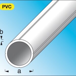 Tubo redondo PVC (rígido) branco Dim. AXB: 7.5x1,0 mm LG. 1 m. Ferramentas profissionais para resultados excepcionais. Angola-Materiais.shop.