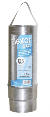Mangueira de alumínio flexível "bainha de gás especial" - Ø 97 mm - longa. 0,45 a 1,5 m. Seu parceiro estratégico em materiais de construção. Angola-Materiais.shop.
