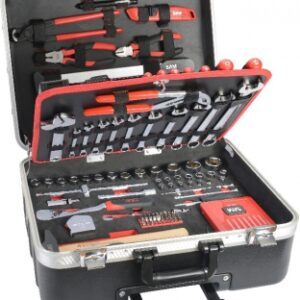 Mala de sedução de bonde equipada com 136 ferramentas. Construa com confiança: Angola-Materiais.shop, seu parceiro em materiais de construção de ponta.