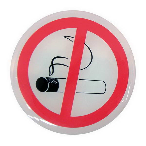 Adesivo sem smoking Ø4,5cm 2pcs. Angola-Materiais.shop - A maior variedade de materiais de construção em Angola. Compre online com facilidade e segurança.