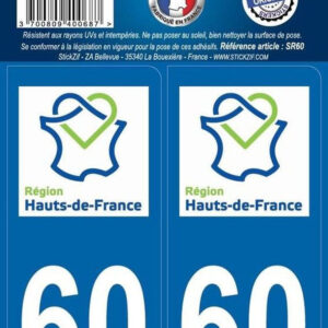 Departamento da Região dos Adesivos 60 Hauts de France X2. Tecnologia e qualidade reunidas em um só lugar. Angola-Materiais.shop.