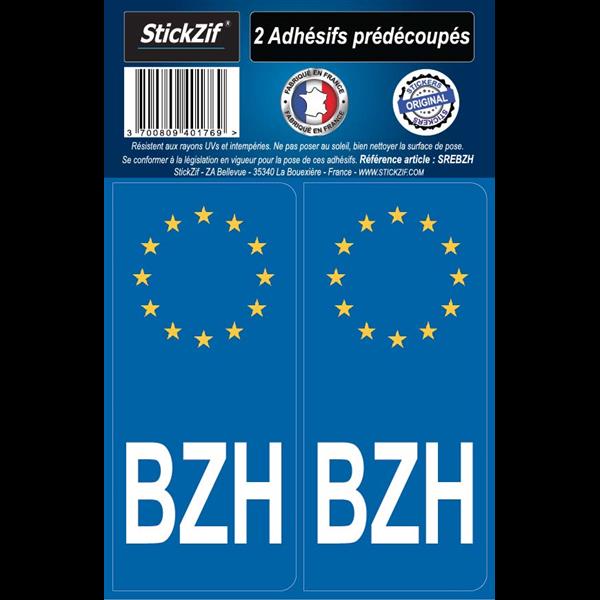 Adesivos Região Europa BZH x2. Compromisso com a qualidade, em cada material, em cada entrega. Angola-Materiais.shop.