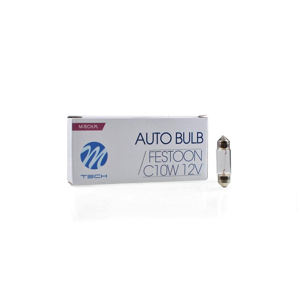 Bulbos halogênicos C10W SV8.5 (36mm) T11X36 12V 10W (10) MTECH CAX. Materiais de construção sob medida para cada projeto. Angola-Materiais.shop, sua solução personalizada.