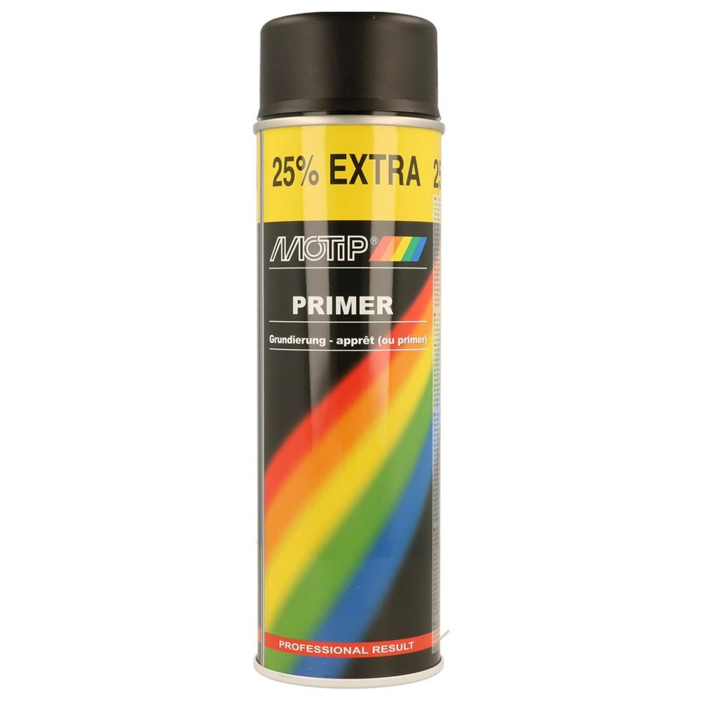 Aerossol 500ml Motip Black (Pimer). Descubra a excelência em materiais de construção. Angola-Materiais.shop, sua referência em hardware e ferramentas.