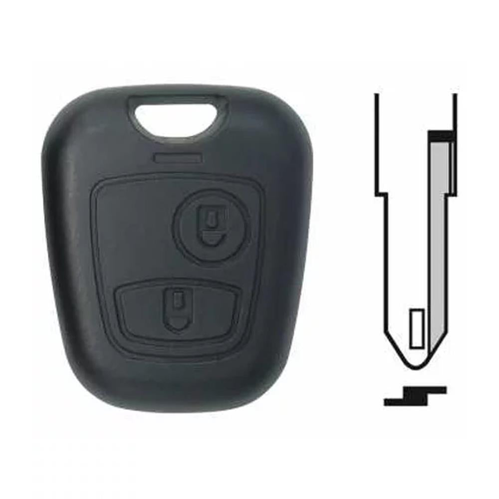 Chave de chave adaptável para os botões Peugeot 2 cle a bolha de dente. A força dos melhores materiais ao seu alcance. Angola-Materiais.shop.