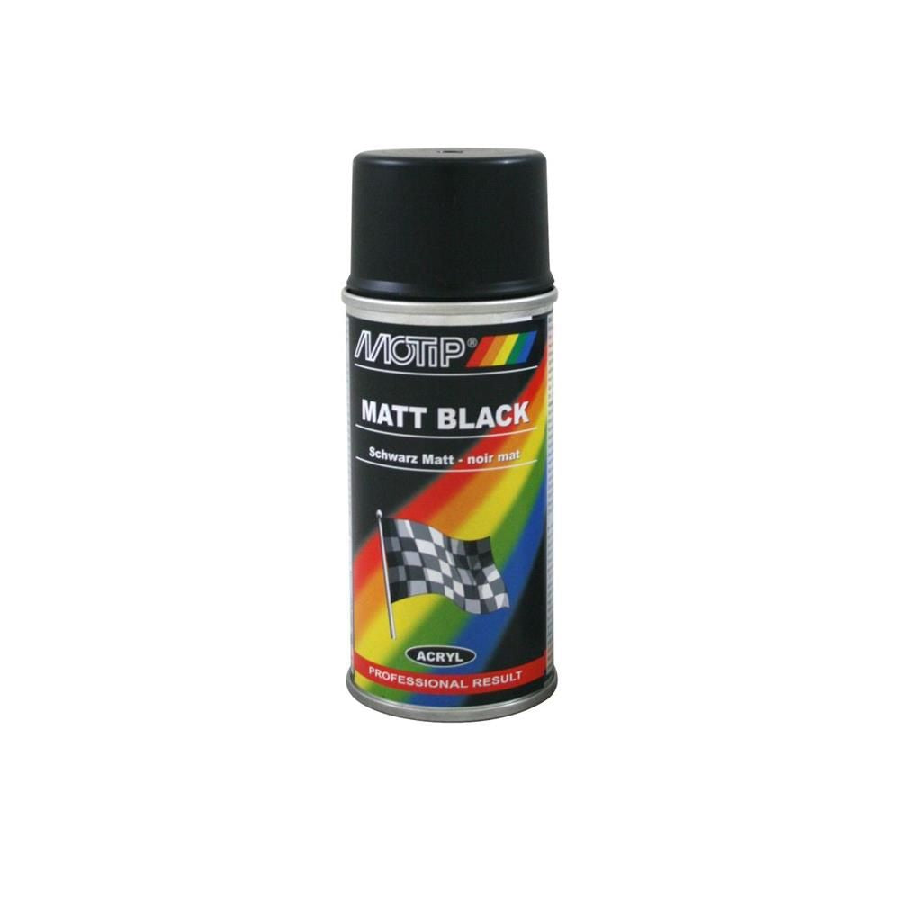 Mat Black Lacquer Aerosol 150ml Motip. Cada clique, um passo mais perto do seu projeto perfeito. Angola-Materiais.shop.
