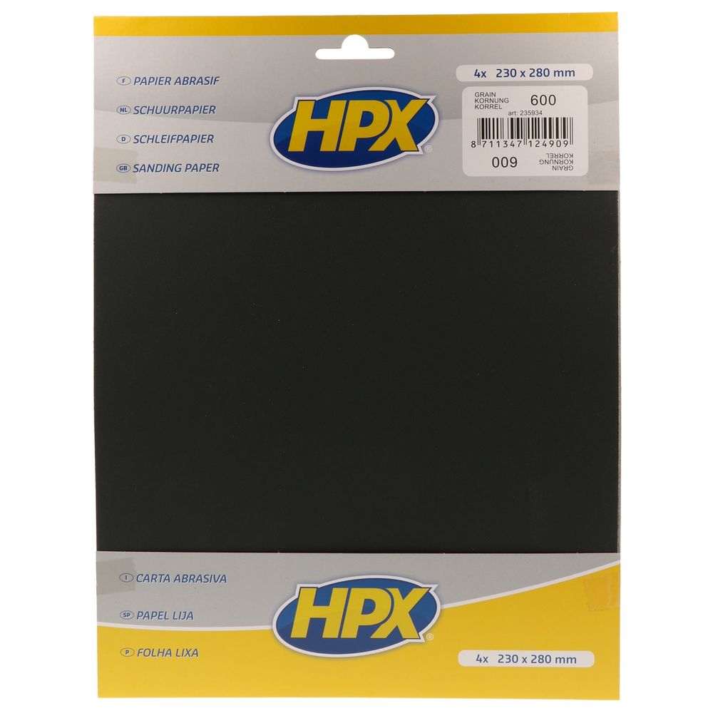 Papel abrasivo de água P600 - 230x280mm x4 hpx. Na Angola-Materiais.shop, trazemos-lhe ferramentas industriais e hardware premium. Compre connosco para soluções duráveis e eficientes.
