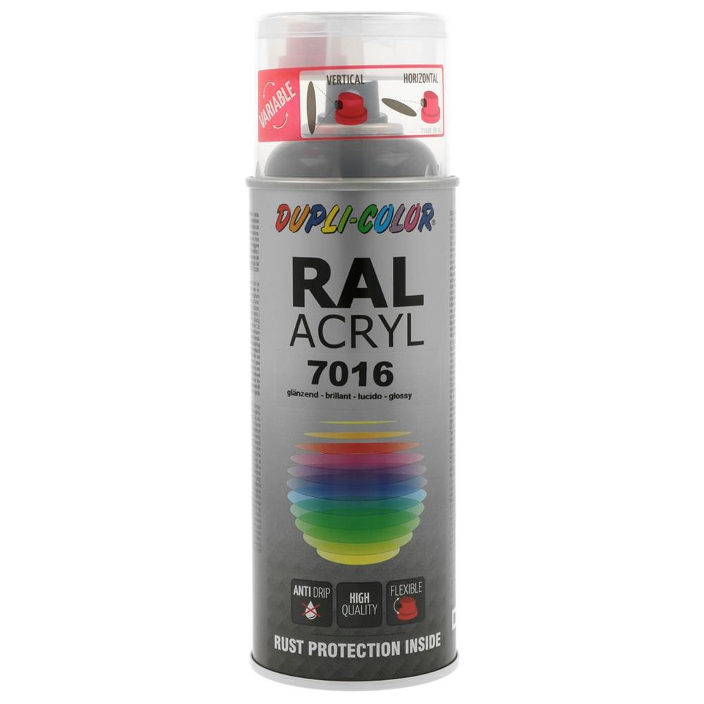 Tinta acrílica ral 7016 brilhante 400 ml dupli cor. Soluções completas para construção, reforma e manutenção. Angola-Materiais.shop entrega em todas as províncias.